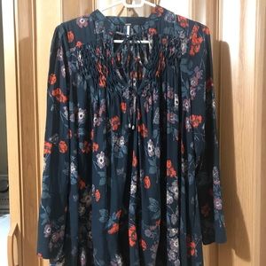 Free people floral flowy top